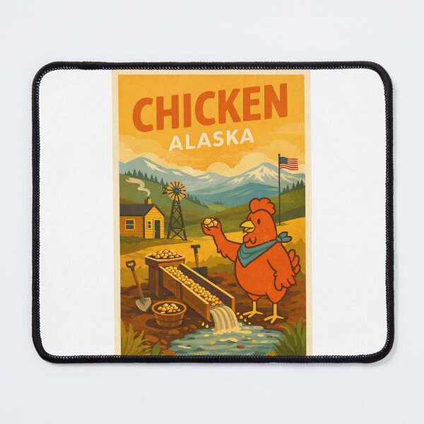 Item preview, Chicken in Alaska featuring Wrangell Mountains designed and sold by Places On Earth.