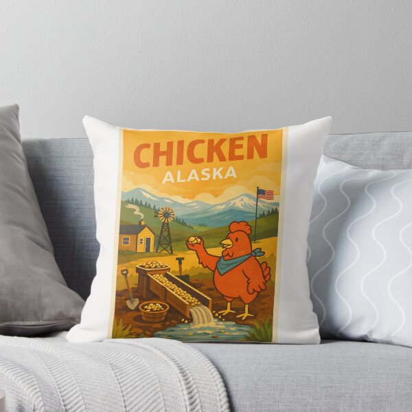Item preview, Chicken in Alaska featuring Wrangell Mountains designed and sold by Places On Earth.