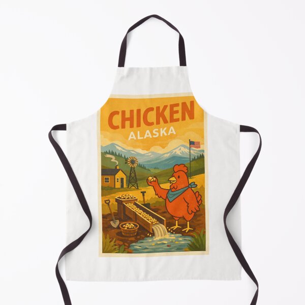 Item preview, Chicken in Alaska featuring Wrangell Mountains designed and sold by Places On Earth.
