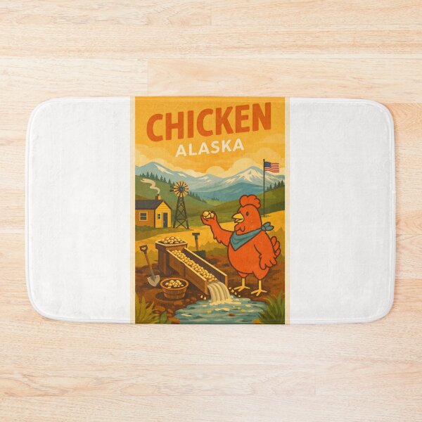 Item preview, Chicken in Alaska featuring Wrangell Mountains designed and sold by Places On Earth.