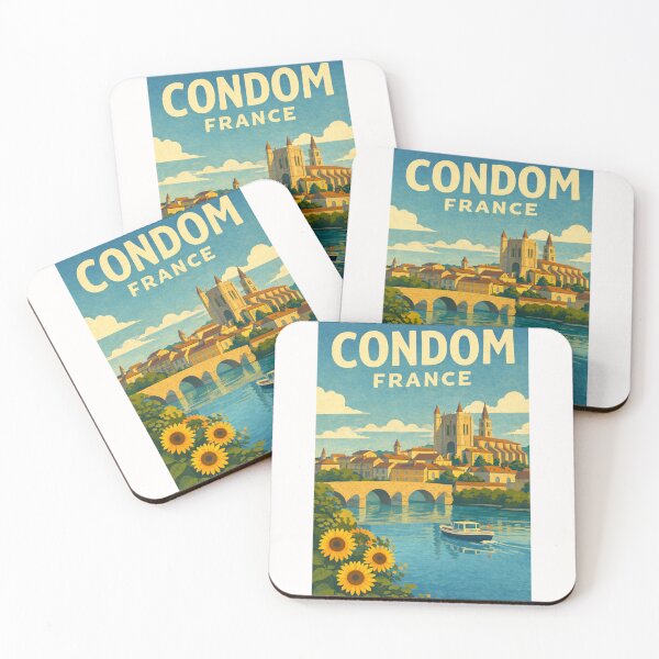 Item preview, Condom Gers France Cathédrale Saint Pierre and Baïse River in Gascony designed and sold by Places On Earth.
