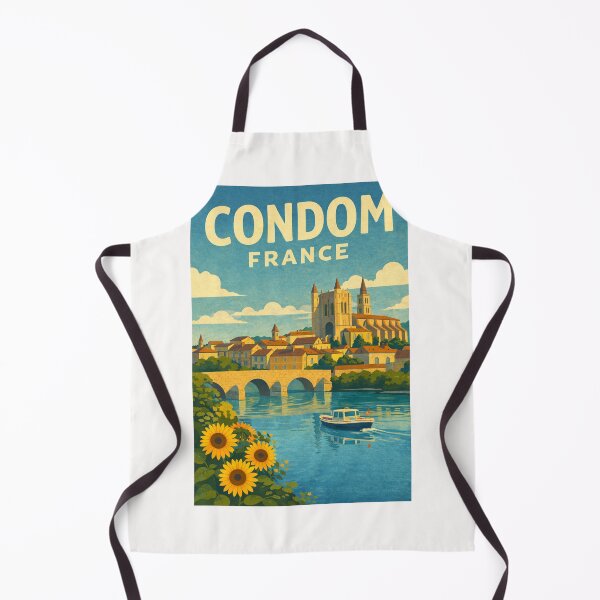 Item preview, Condom Gers France Cathédrale Saint Pierre and Baïse River in Gascony designed and sold by Places On Earth.