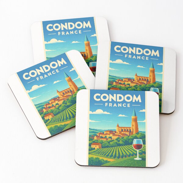 Item preview, Vineyards in Condom France Skyline designed and sold by Places On Earth.