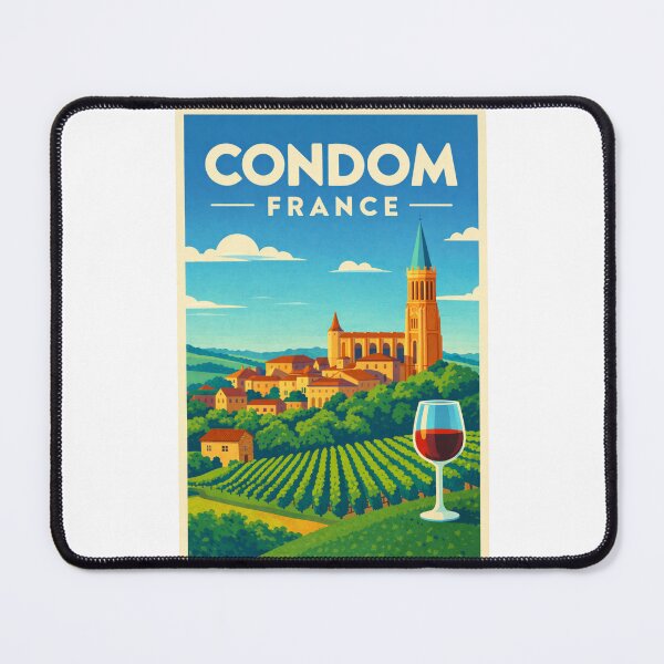 Item preview, Vineyards in Condom France Skyline designed and sold by Places On Earth.