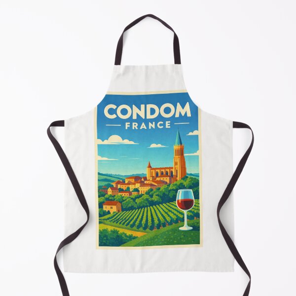 Item preview, Vineyards in Condom France Skyline designed and sold by Places On Earth.