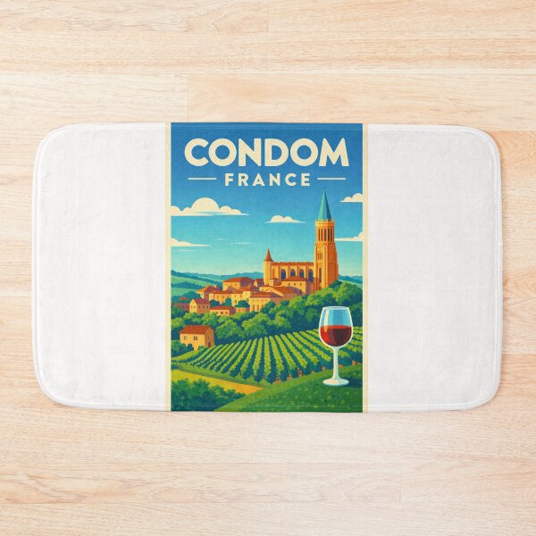 Item preview, Vineyards in Condom France Skyline designed and sold by Places On Earth.