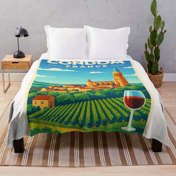 Item preview, Vineyards in Condom France Skyline designed and sold by Places On Earth.
