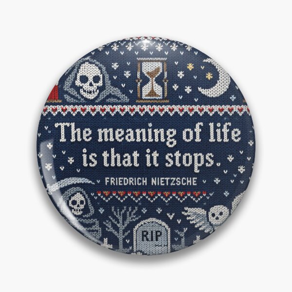 Item preview, Nietzsche Interpretations Quote in Knitting Pattern designed and sold by Mauswohn.