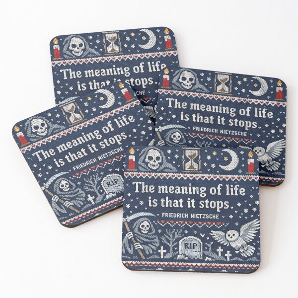 Item preview, Nietzsche Interpretations Quote in Knitting Pattern designed and sold by Mauswohn.