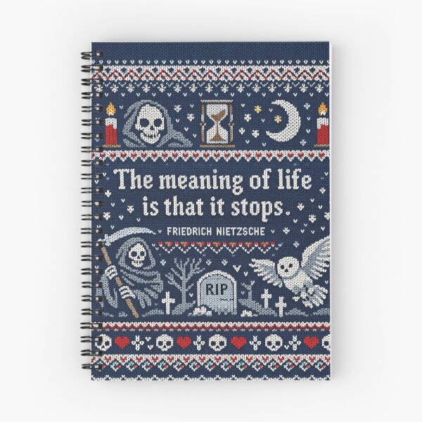 Item preview, Nietzsche Interpretations Quote in Knitting Pattern designed and sold by Mauswohn.