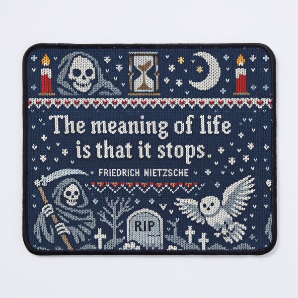 Item preview, Nietzsche Interpretations Quote in Knitting Pattern designed and sold by Mauswohn.