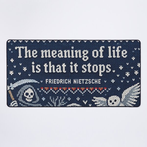 Item preview, Nietzsche Interpretations Quote in Knitting Pattern designed and sold by Mauswohn.