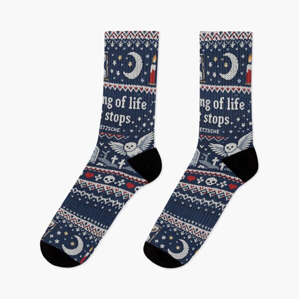 Item preview, Nietzsche Interpretations Quote in Knitting Pattern designed and sold by Mauswohn.