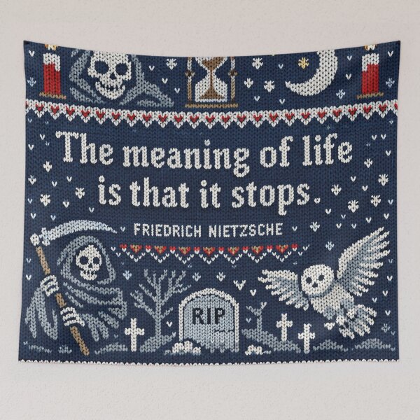 Item preview, Nietzsche Interpretations Quote in Knitting Pattern designed and sold by Mauswohn.