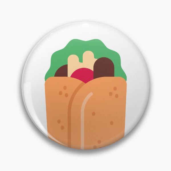 Item preview, Wrapped Burrito with Fillings - Mexican Cuisine Sticker for Lunch Boxes & Food Trucks designed and sold by Tr Creative Design.