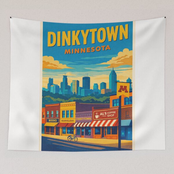 Item preview, Dinkytown in Minnesota in Hennpin County designed and sold by Places On Earth.