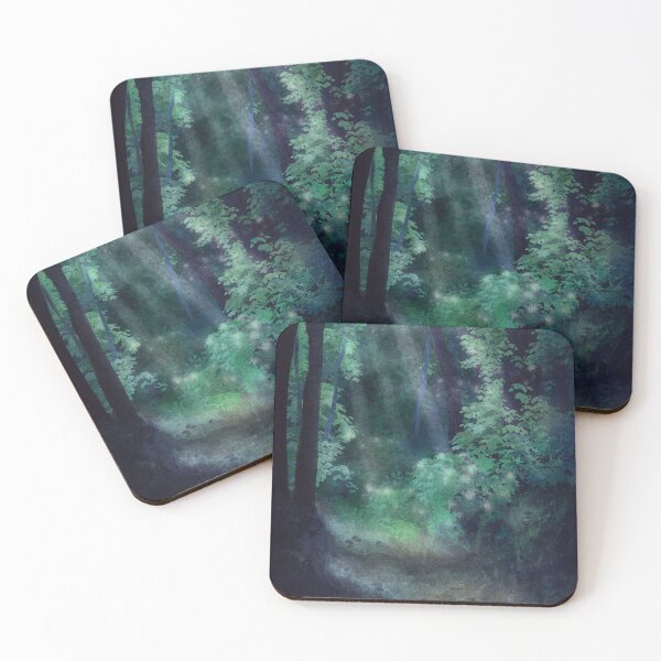 Item preview, Midnight Reverie: Starlit Path through the Deep Woods  designed and sold by QamarART Paintings.