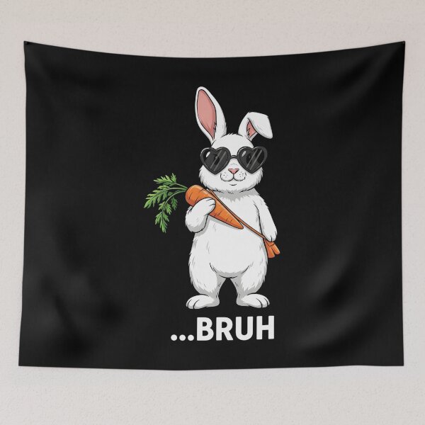 Item preview, Bruh Bunny Face with Sunglasses Easter Day designed and sold by OlakunleOloroz.