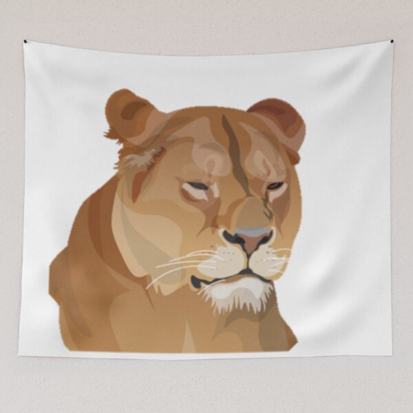 Item preview, Beautiful Illustration of a Lioness designed and sold by NoxLand.
