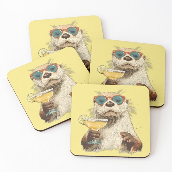 Item preview, Surprised Otter Margarita – Sunglasses, Salt Rim & Lime Slice designed and sold by Beachy Beasts.
