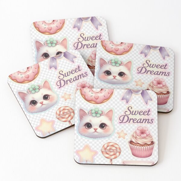 Item preview, Sweet Dreams Pastel Kawaii Sticker Set designed and sold by CoquetteLunaCo.