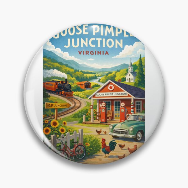 Item preview, Goose Pimple Junction Virginia Blue Ridge Mountains and Shenandoah Valley Railroad Heritage designed and sold by Aryabek.