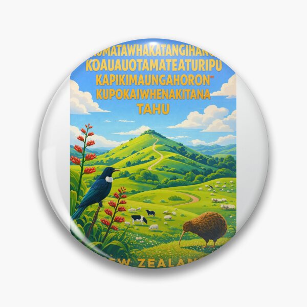 Item preview, Taumatawhakatangihangakoauauotamateaturipukakapikimaungahoronukupokaiwhenuakitanatahu Hawke's Bay New Zealand designed and sold by Aryabek.