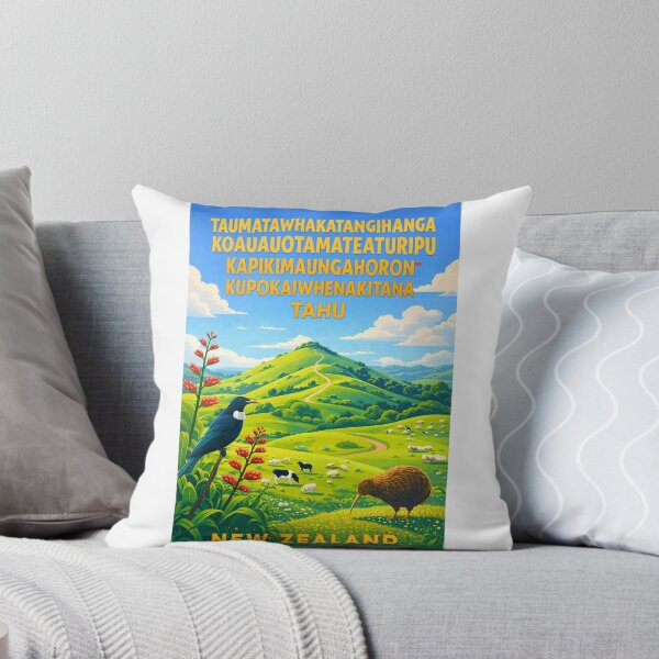 Item preview, Taumatawhakatangihangakoauauotamateaturipukakapikimaungahoronukupokaiwhenuakitanatahu Hawke's Bay New Zealand designed and sold by Aryabek.