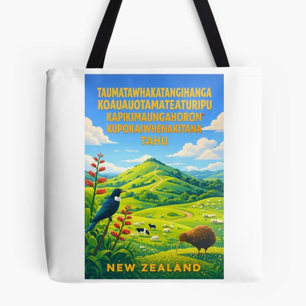 Item preview, Taumatawhakatangihangakoauauotamateaturipukakapikimaungahoronukupokaiwhenuakitanatahu Hawke's Bay New Zealand designed and sold by Aryabek.