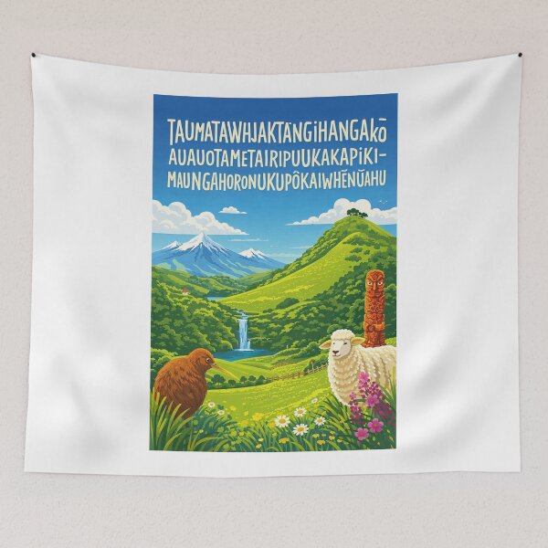 Item preview, Taumatawhakatangihangakoauauotamateaturipukakapikimaungahoronukupokaiwhenuakitanatahu Central Hawke's Bay and Ruahine Range designed and sold by Aryabek.