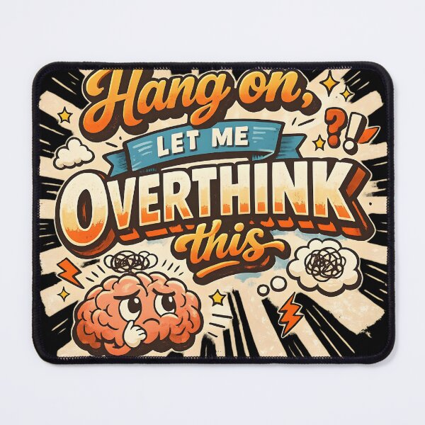 Item preview, Hang On Let Me Overthink This Funny Brain Humor designed and sold by DrukNaStyl.