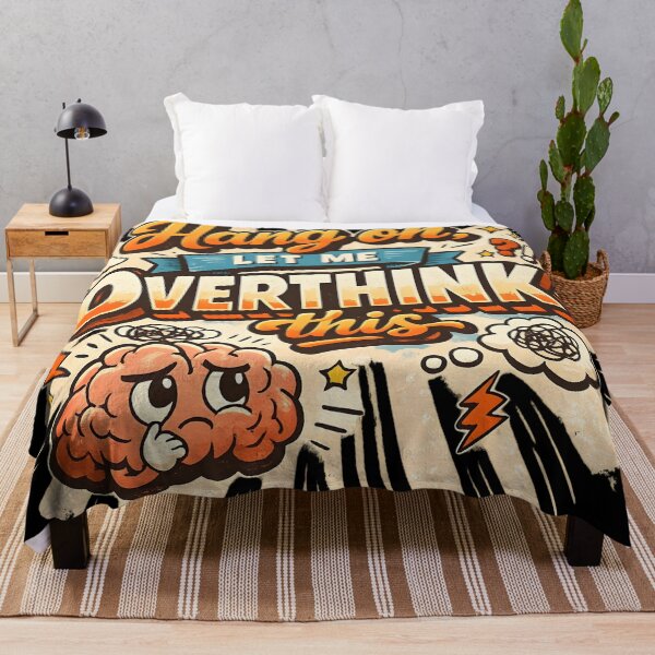 Item preview, Hang On Let Me Overthink This Funny Brain Humor designed and sold by DrukNaStyl.