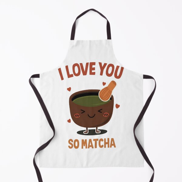 Item preview, I Love You So Matcha - Cute Kawaii Green Tea Pun Design designed and sold by haitrieuic96.