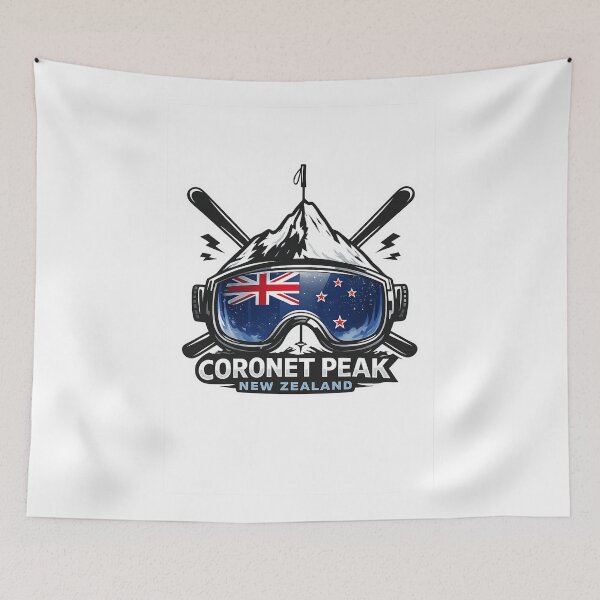 Item preview, Coronet Peak Queenstown Otago and Lake Wakatipu Southern Alps designed and sold by Aryabek.