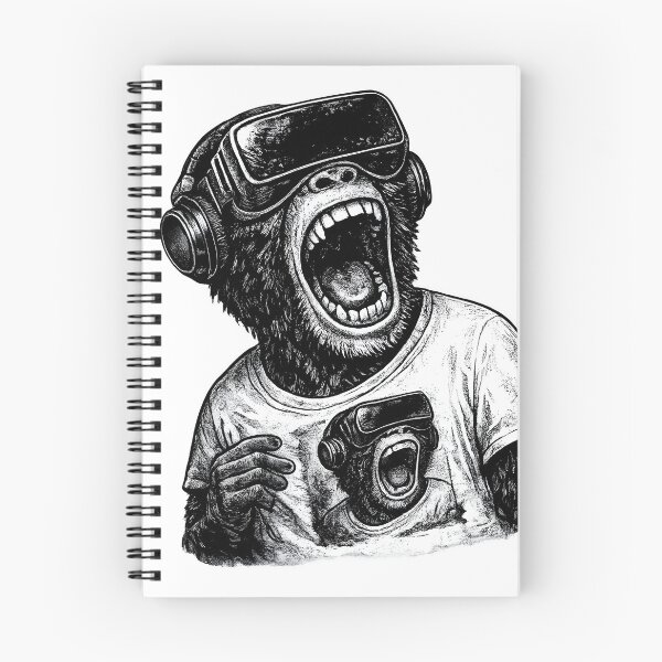 Item preview, VR Ape Vintage Design Gaming designed and sold by pinkerverse.