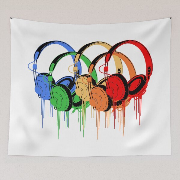 Item preview, Colorful headphones designed and sold by anziehend.