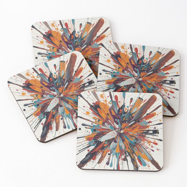Item preview, Colorful abstract pattern of vibrant paint designed and sold by AriasCreative.