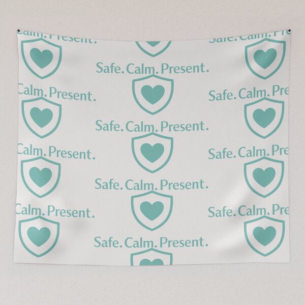 Item preview, Safe Calm Present Wellness Self Care Inspirational designed and sold by SplashTastic.