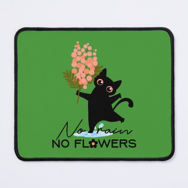Item preview, No Rain No Flowers Cat designed and sold by TheBeeKindSpace.