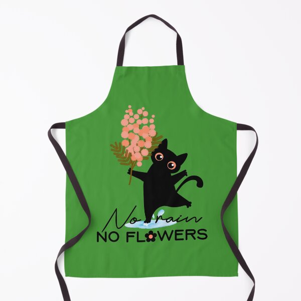 Item preview, No Rain No Flowers Cat designed and sold by TheBeeKindSpace.