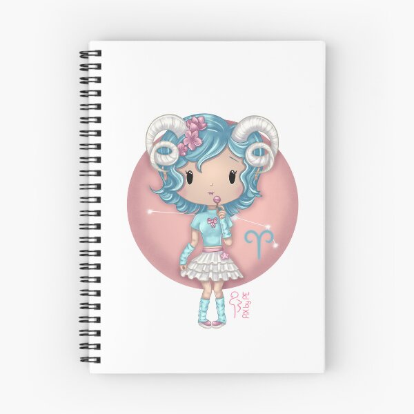 Item preview, Aries Zodiac Sign – Chibi Girl | Cute Illustration designed and sold by PiX by PE.