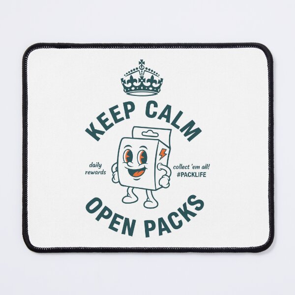Item preview, Keep Calm Open Packs Trading Card Packlife designed and sold by LuminOrb.