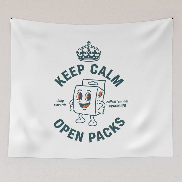 Item preview, Keep Calm Open Packs Trading Card Packlife designed and sold by LuminOrb.