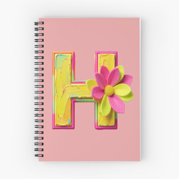 Item preview, Colorful 3D Letter H with Flower – Playful Alphabet Art designed and sold by myforestfog.