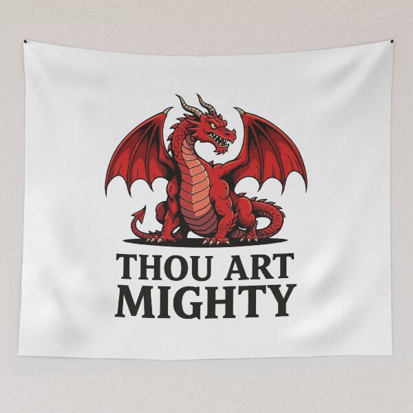 Item preview, Thou Art Mighty Red Dragon designed and sold by taiche.