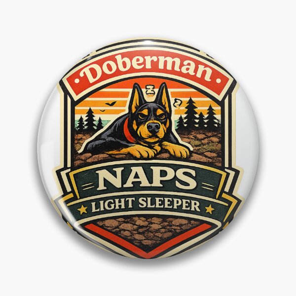 Item preview, Doberman Naps Light Sleeper Funny Doberman Gift designed and sold by WildVista.