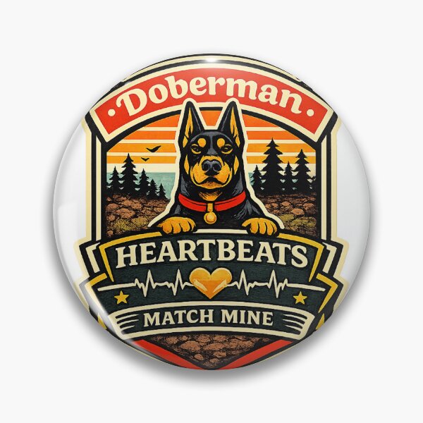 Item preview, Doberman Heartbeats Match Mine Doberman Gift designed and sold by WildVista.