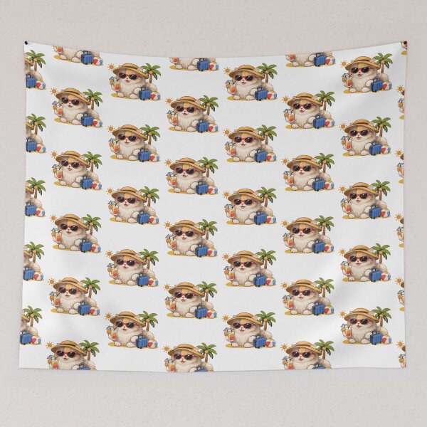 Item preview, Cute Cat Holiday designed and sold by cimong.