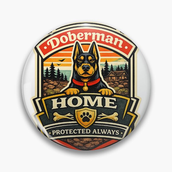 Item preview, Doberman Home Protected Always Doberman Gift designed and sold by WildVista.
