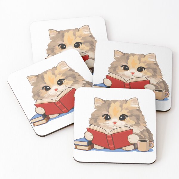 Item preview, Cute Cat Reading a Book designed and sold by cimong.